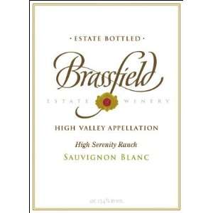 2008 Brassfield Estate High Serenity Ranch Sauvignon Blanc 