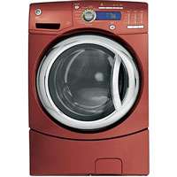 GE GFWH2405 Vermilion Red Front Load Washer  