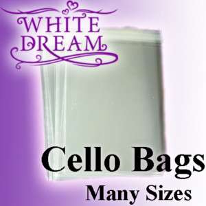 50 C6 Cello Bags for Greeting Cards / Clear Cellophane  