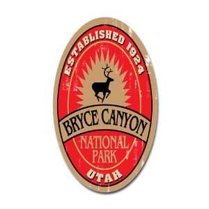  Bryce Canyon National Park Travel Oval Sticker by 