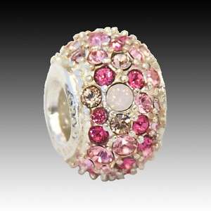 Authentic Chamilia Bead Jeweled Kaleidoscope Pink 2025 0560  