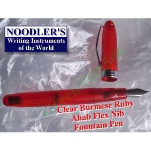  Noodlers New Ahab Flex Nib Burmese Ruby Piston Fill 