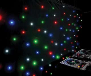 CHAUVET SparkleDrape LED Sparkle Drape Light up DJ Backdrop Lighting 
