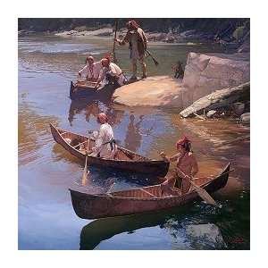  John Buxton The Agile Bark Canoe Limited Edition Canvas 
