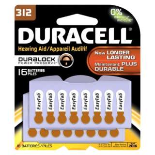 Duracell Easy tab Hearing Aid Size 312, 16 Count.Opens in a new window