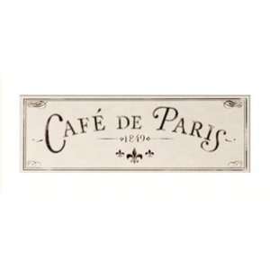  Cafe de Paris Matted Poster Print, 12x5