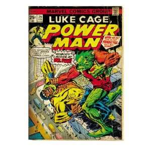  Comics Retro Luke Cage, Power Man Comic Book Cover #29, Fighting 