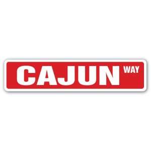  CAJUN Street Sign lousiana bayou food southern french 