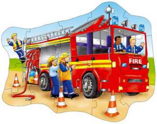 LARGE PIECE Kids Childrens Jigsaw Puzzle FIRE ENGINE  