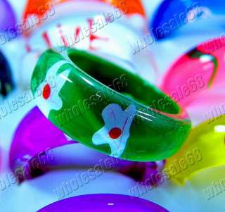 Wholesale lots 200pcs children lovely Lucite rings FREE  