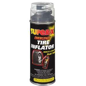  Super X Emergency Tire Inflator Net 12 oz Can Automotive