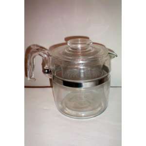 VINTAGE Pyrex Flameware 9 cup Coffee Pot Percolator Complete  
