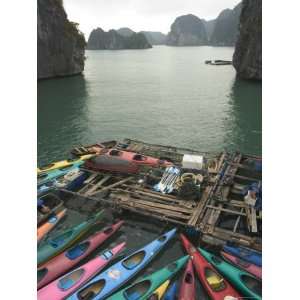  Canoes, Halong Bay, Cat Ba National Park, Northern Vietnam 