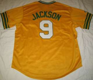 Oakland Athletics Jackson Throwback Jersey Lg Yellow*  