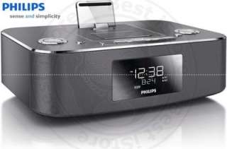   Aluminium Dual Docking Radio Clock System for iPhone 4s/iPad 2  