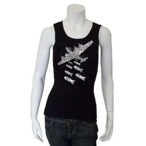 Womens Black Drop Beats Not Bombs Beater Tank Top XS   Created out of 