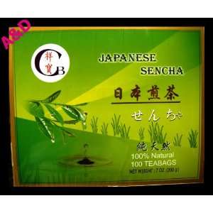 100% Natural Japanese Sencha 100 Tea Bags 7OZ  Grocery 