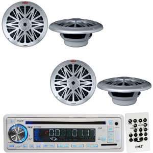 Speaker Package   PLCD35MR AM/FM MPX IN Dash Marine CD/ Player/USB 