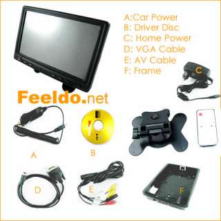 desktop TFT/LCD VGA Touch Screen Monitor for Car PC  