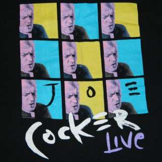 1991 JOE COCKER LIVE VINTAGE TOUR T SHIRT CONCERT 90s  