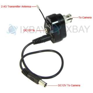   4GHz Wireless Video Transmitter BNC Adapter Converter for CCTV Camera