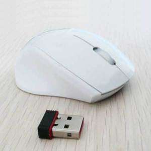 Wireless mouse cordless optical mice fr laptop pc white  
