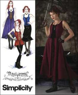   2757 Goth Steampunk Vampire Cosplay Costume Sewing Pattern  