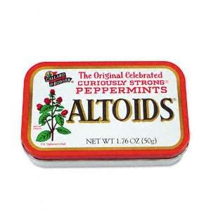  Altoids Peppermint Candy, 12 1.76oz Tin Containers/Box 