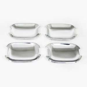  Mirror Chrome Side Door Handle Cavity Bowl Covers Trims 