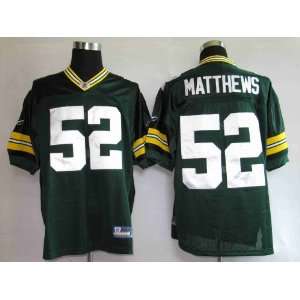   Bay Packers Clay Matthews Green Jersey size 52 XL 