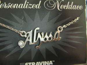Lot of 2 Personalized Alyssa Necklace Gold & Silver  