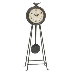  Iron Pendulum Mantel Clock with Bird