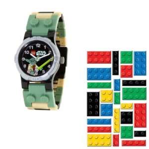 Lego Star Wars The Clone Wars Yoda Kids Watch with Yoda Toy and Lego 