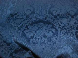 Wedgwood Blue Damask Drapery Upholstery Fabric  