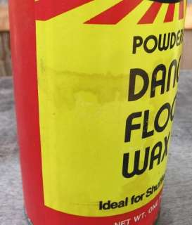 Vintage DON Powdered DANCE FLOOR WAX (for Shuffleboards too) 1 lb 