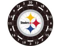 NFL Pittsburgh STEELERS Logo Bristle Dart Board   NEW  