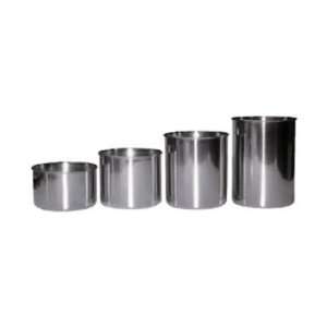  Spring Stainless Steel 1 Liter Condiment Cylinder   5 X 4 