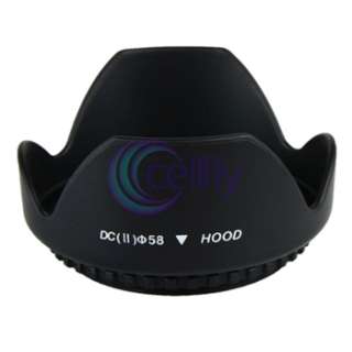 Fits SLR Camera / Digital Camera / Camcorder DV with a 58mm diameter 