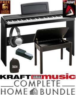 Korg SP170S Black Digital Piano COMPLETE HOME BUNDLE  
