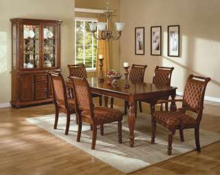 Savoy 7 Piece Traditional Dining Room Set Table Chairs  