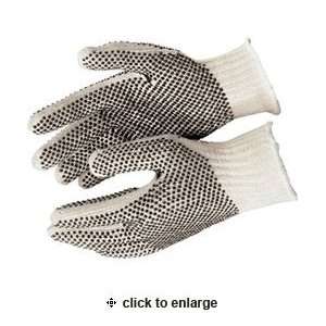   Cotton/Polyester String Knit PVC Dotted Gloves