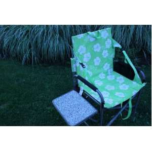 com Crazy Legs Convertible Chair Green Hybiscus Pattern   Two Chairs 