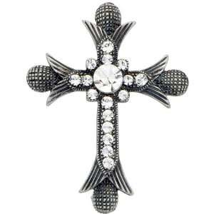  Black Cross pin Swarovski Crystal Pin Brooch and Pendant 