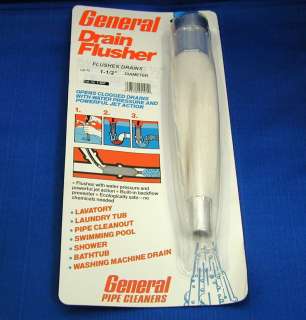 General Drain Flusher Drain Bag Drain Cleaner 1 1/2 in  