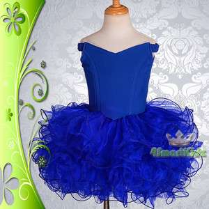 Girl Cup Cake Pageant Dress Up Party Dance Occasion Size 4 11 PT001 