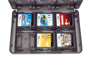 DS Game Holder Case Black Nintendo 3DS DSi XL Lite, Box Holds 24 DS or 