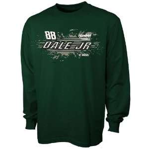  Dale Earnhardt Jr. Green Youth Speedway Long Sleeve T shirt 
