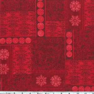   Winter Song Damask Cardinal Fabric By The Yard Arts, Crafts & Sewing