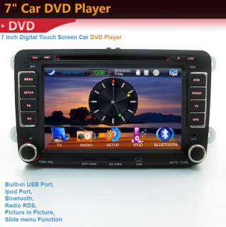 NEW7 2 din CAR GPS dvd player radio for VW IPOD+DTV  