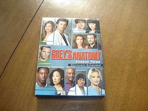 GREYS ANATOMY SEASON 3 THREE THIRD 3RD COMPLETE 7 DVDS LOT EXTENDED 